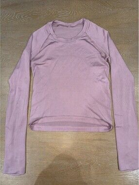 Lululemon Long Sleeve Swiftly **Waist Length SIZE 4 Pink